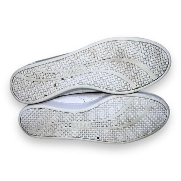 Puma Smash Perforated White/Silver 366238-01 Women's 9 - Picture 7 of 10